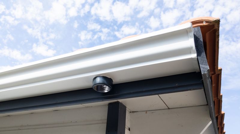 Curved Gutter Installation
